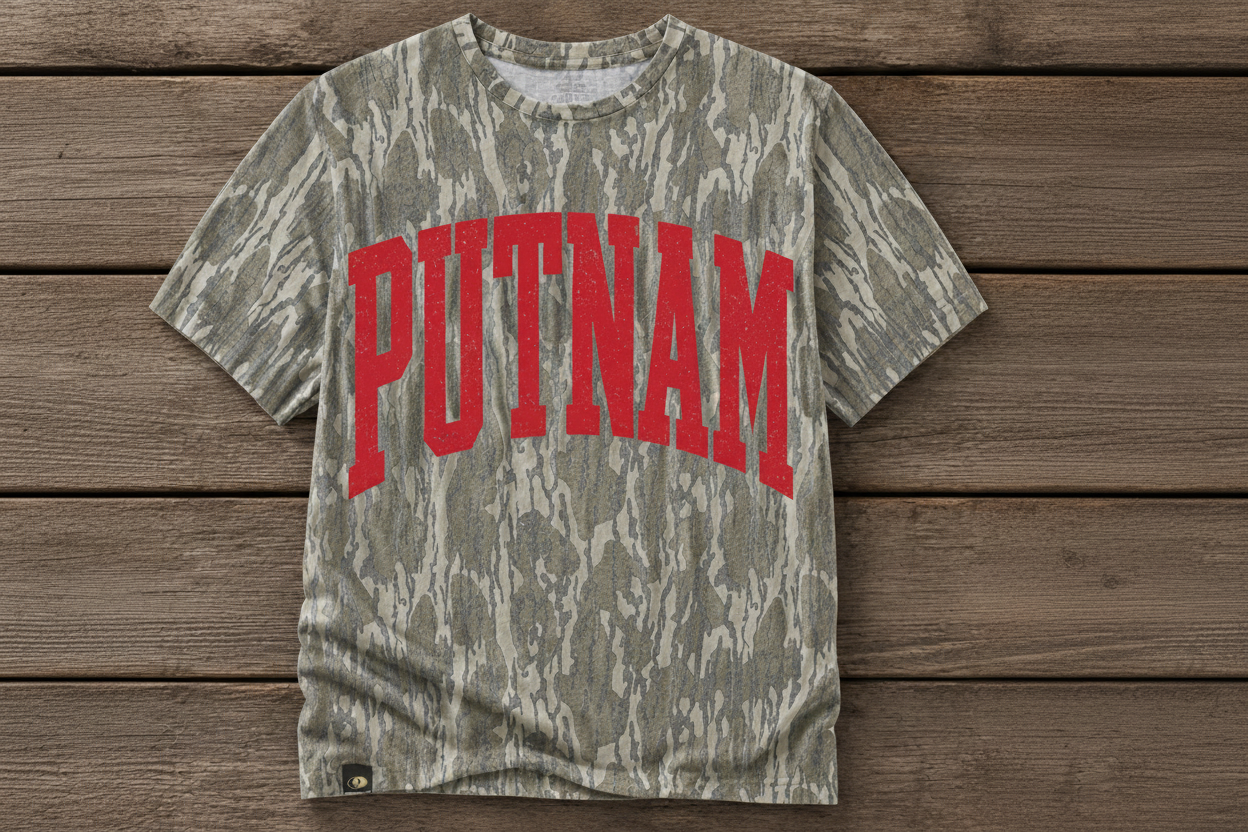Putnam Camo Spirit wear t-shirt